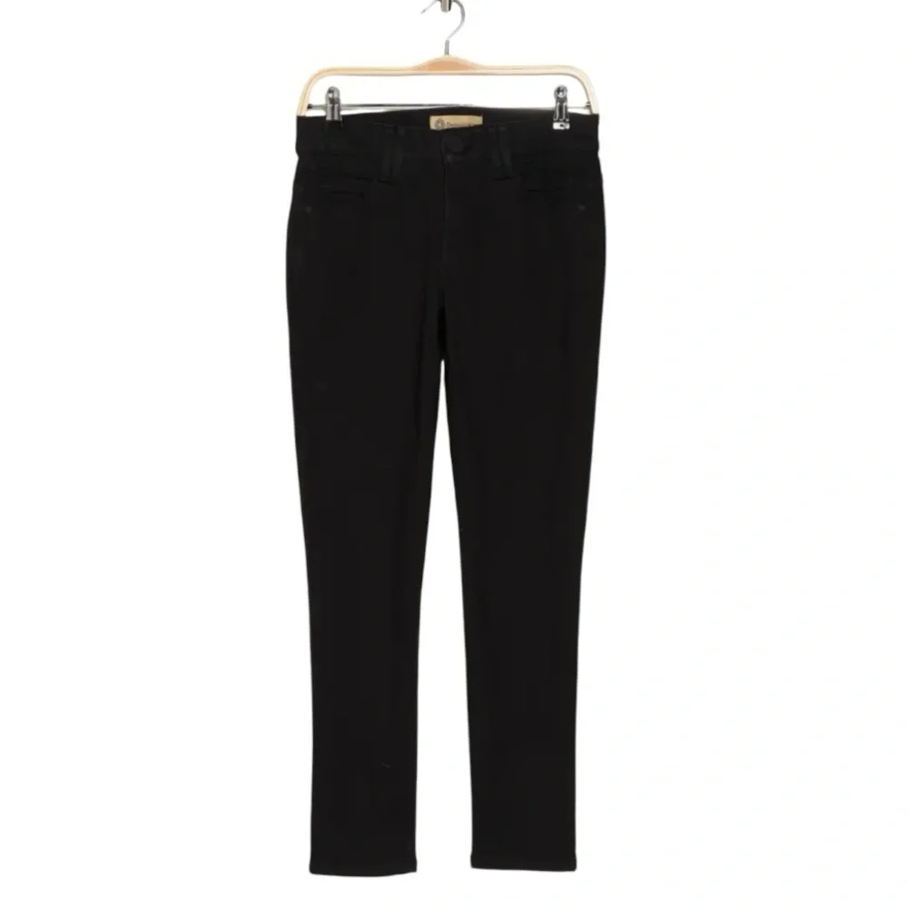 Democracy Abroad Solution Black Mid Rise Skinny Stretch Jeans Women’s 10 - Picture 3 of 13